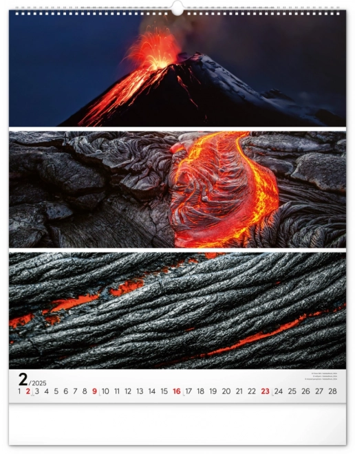 NOTIQUE Zidni kalendar Paleta 2025, 48 x 56 cm