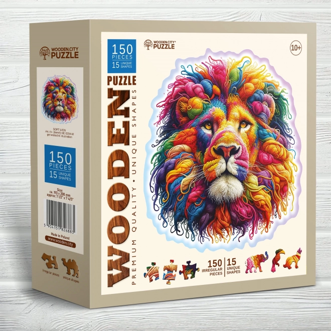 WOODEN CITY Drvene puzzle Nježni lav 150 komada