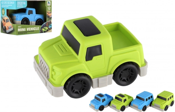 Mini plastični autić na inercijski pogon 9 cm – 4 vrste