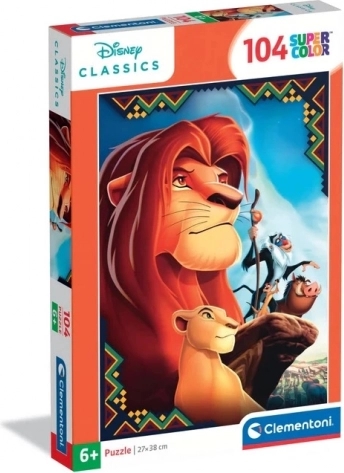 Clementoni puzzle 104 Super Color – Kralj lavova