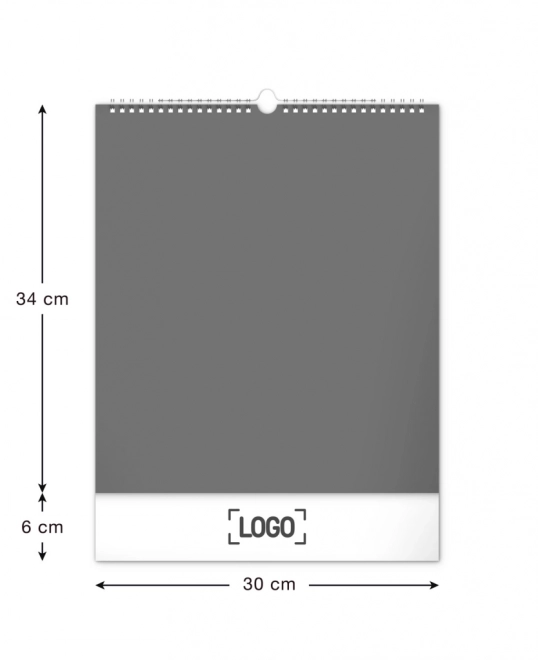 NOTIQUE Zidni kalendar Šetnje kroz češki krajolik 2025, 30 x 34 cm
