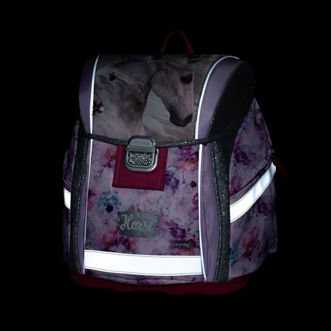 OXYBAG Školski set 3 komada Premium Light Romantični Konj