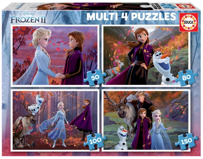Educa Puzzle Snježno kraljevstvo 2, 4u1