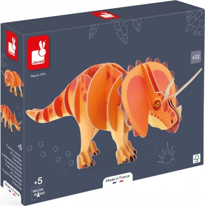 3D slagalica Triceratops od Janod