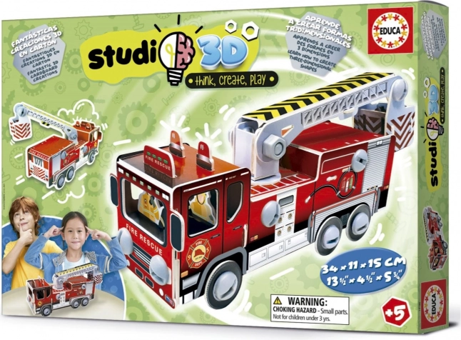Studio 3D model vatrogasnog vozila EDUCA