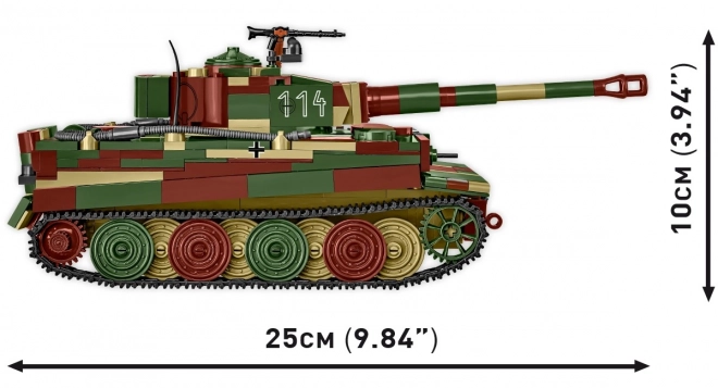 Model tenka Tiger I od 870 dijelova