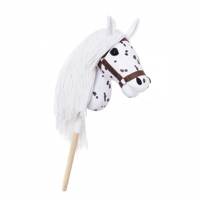 Konjić na štapu Hobby Horse iz kolekcije HOPPIHORSE Sport Edition u boji bijelog leoparda