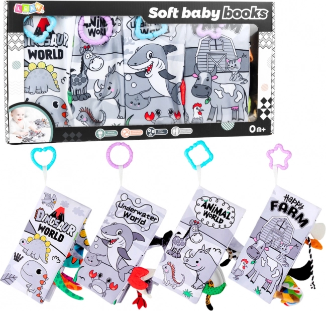 Set mekih senzoričkih knjiga za bebe 4 kom