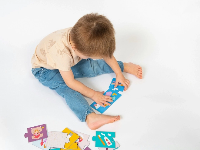 KukiKuk 80042 Veeeeeliké puzzle trio Moj dan