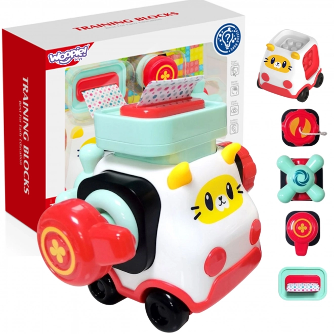 Montessori konstruktorski auto mačkica