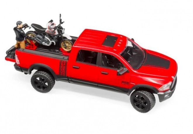 Bruder Terenski auto RAM s motociklom
