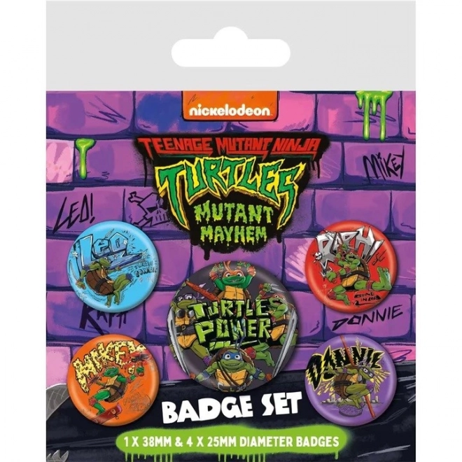 Set bedževa Ninja kornjače