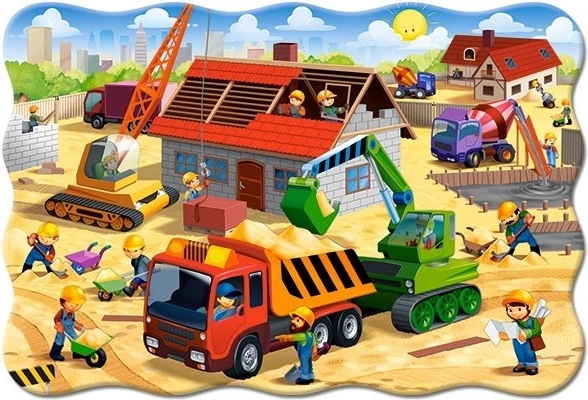 Puzzle MAXI 20 dijelova – kuća na gradilištu