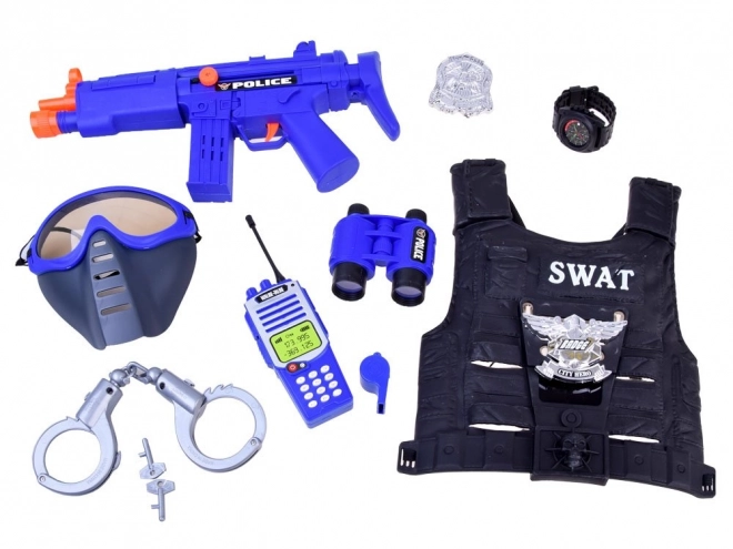 Policijski set s prslukom i dodacima