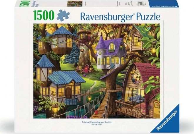 Puzzle Sumrak u krošnjama drveća 1500 komada