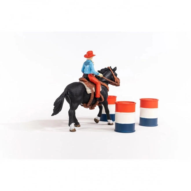 Set s figuricama Farm World Kaubojka i Utrka Oko Bačve