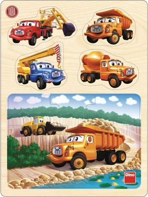 Dino drvene puzzle Tatra u kamenolomu 13 dijelova