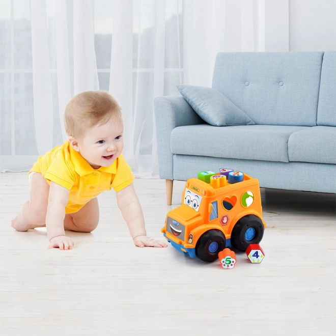 Umetnuta igračka BABY autobus za najmanju djecu narančasti