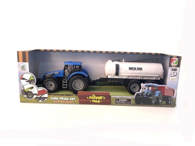 Traktor s pogonom na zamašnjak s prikolicom