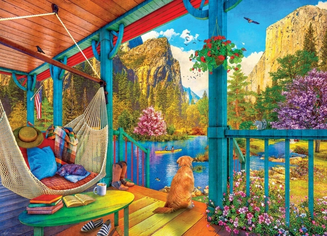 Eurographics puzzle Viseća ležaljka s pogledom XL 500 dijelova