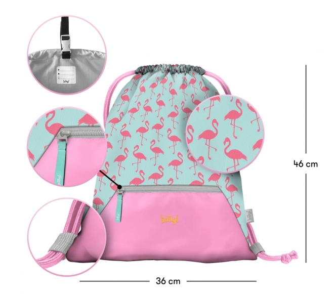 BAAGL Školska vrećica Flamingo