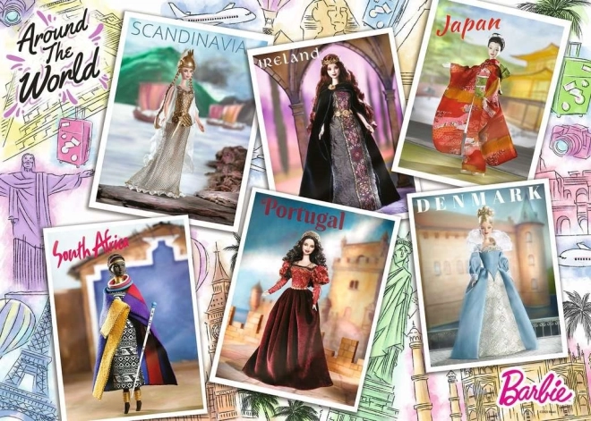 Ravensburger puzzle Barbie: Put oko svijeta 1000 dijelova