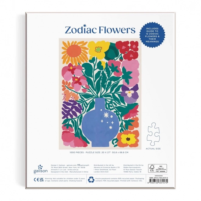 Puzzle Cvjetovi zodijaka 1000 dijelova