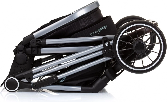 CHIPOLINO Kolica kombinirana Aura 2u1 Obsidian,Srebro