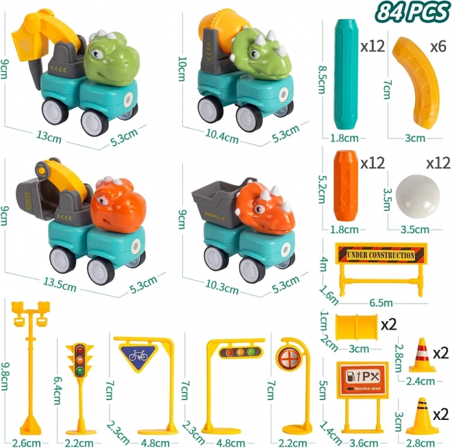 Woopie magnetski blokovi dinosauri građevinski set