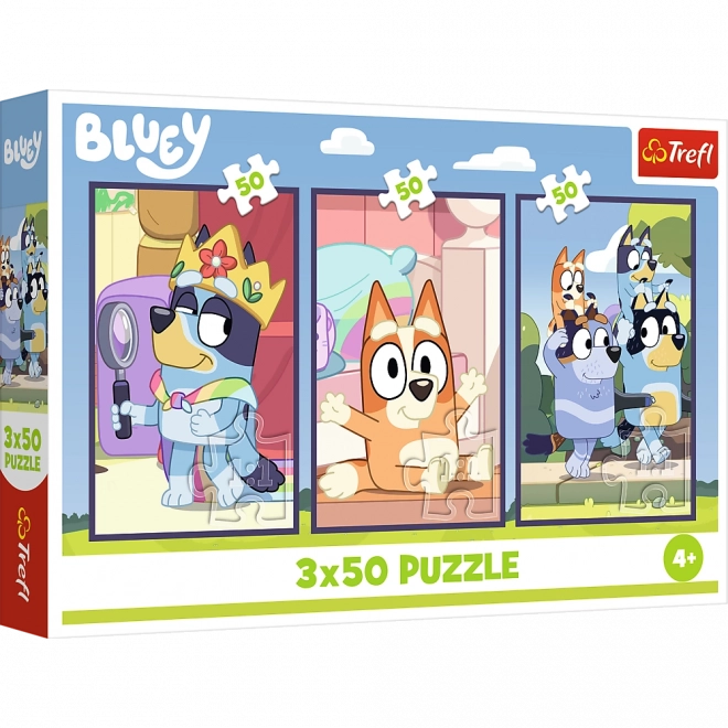 Puzzle 3x50 Obitelj Bluey