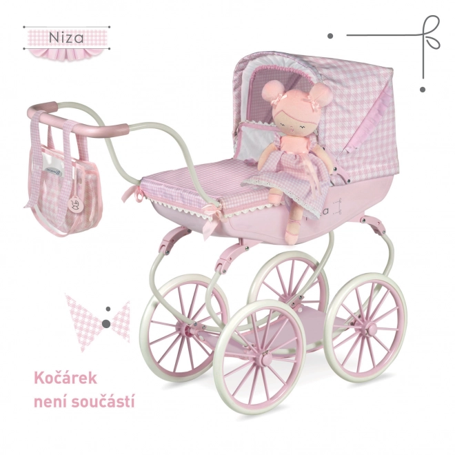 DeCuevas 20046 Plišana lutka NIZA - 36 cm s kolijevkom