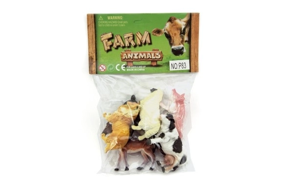 Domaće životinje farma 6 kom plastika 9 cm u vrećici 16,5x27x5cm