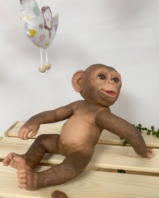 Guca 993 REBORN OPIČKA - realistična beba majmuna s tijelom od cijelog vinila - 32 cm