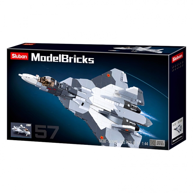 Sluban Model Bricks M38-B0986 Ponosni lovački avion Su-57 2 u 1