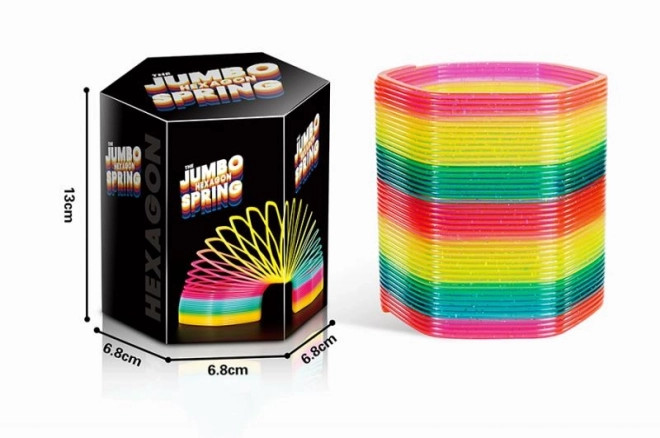 Šarena jumbo spirala sa šljokicama