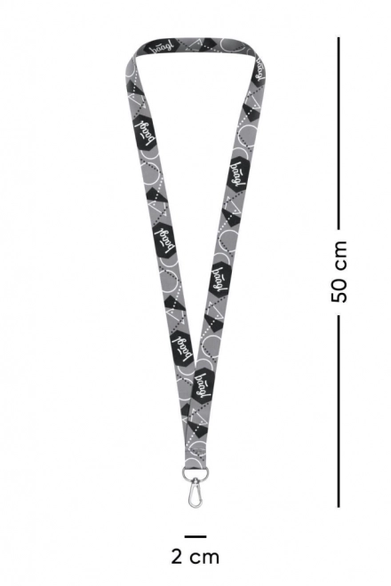 Sivi privjesak za ključeve lanyard