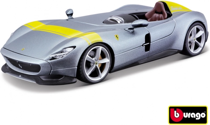 Ferrari Monza SP1 srebrna/plava metalni model 1:24