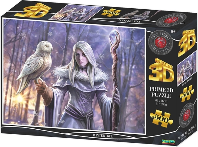 Puzzle Zimska sova 3D 500 dijelova