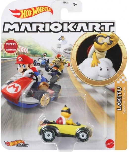 Hot Wheels Mario Kart – Lakitu metalni trkaći automobil 1:64