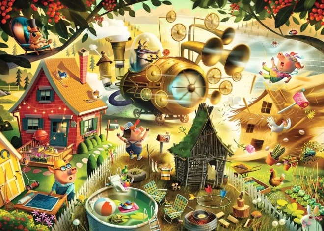 Ravensburger puzzle Pazite, praščići! – Tri mala praščića, 1000 dijelova
