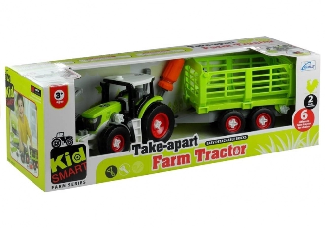 Rastavljivi traktor s prikolicom 43 cm