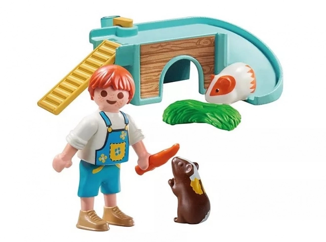 Set figurica My Life dječak sa zamorcima