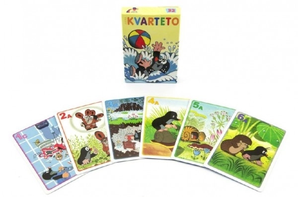 Kvartet Krtek društvena igra - karte u papirnatoj kutiji 6x9cm