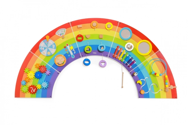 Drveni zidni Montessori panel - duga