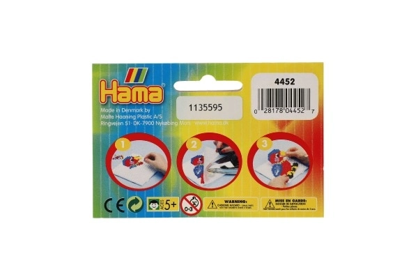 Podloga za glačanje perlica Hama MIDI - zvijezda, srce plastika 2 kom u vrećici 9x9cm