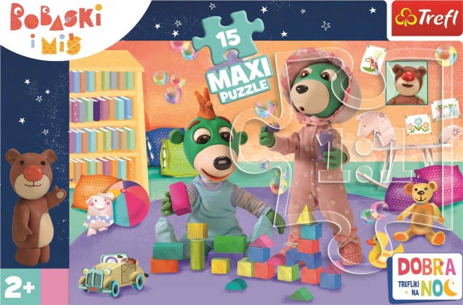 Puzzle Laku noć, Treflíci Veseli svijet djece MAXI