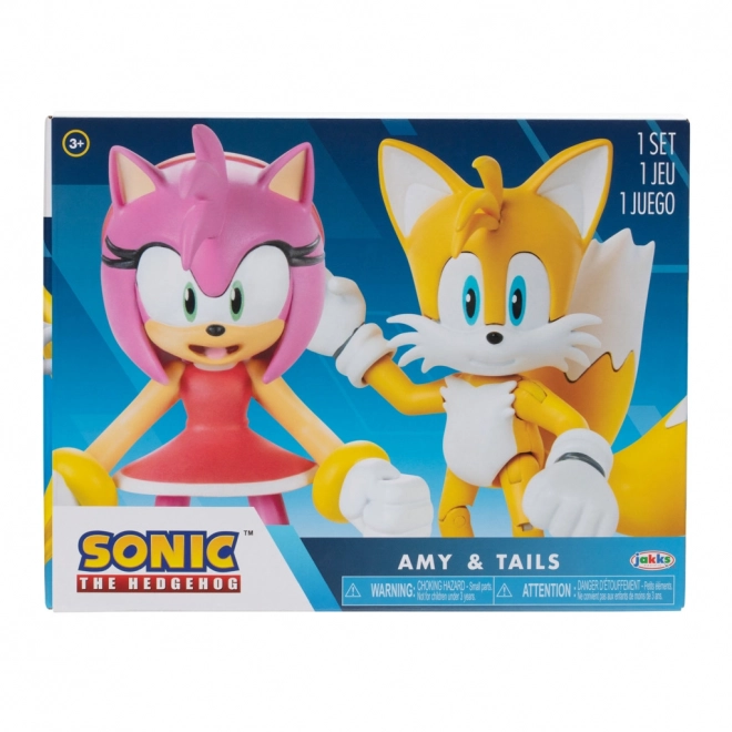 Figurice Sonic 2 kom Amy + Tails 10 cm