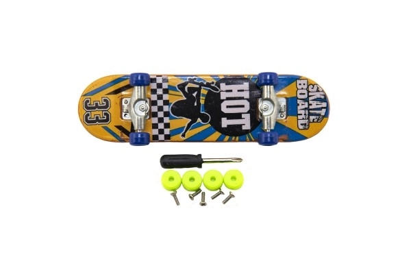 Šroubovaci prstovni skateboard s dodacima - 9 cm