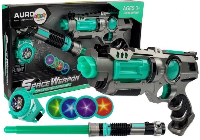 Set laserskih pištolja Light Sword Dart Thrower