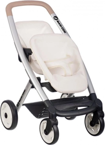 Sportska kolica za lutke za blizance SMOBY Maxi Cosi, bež
